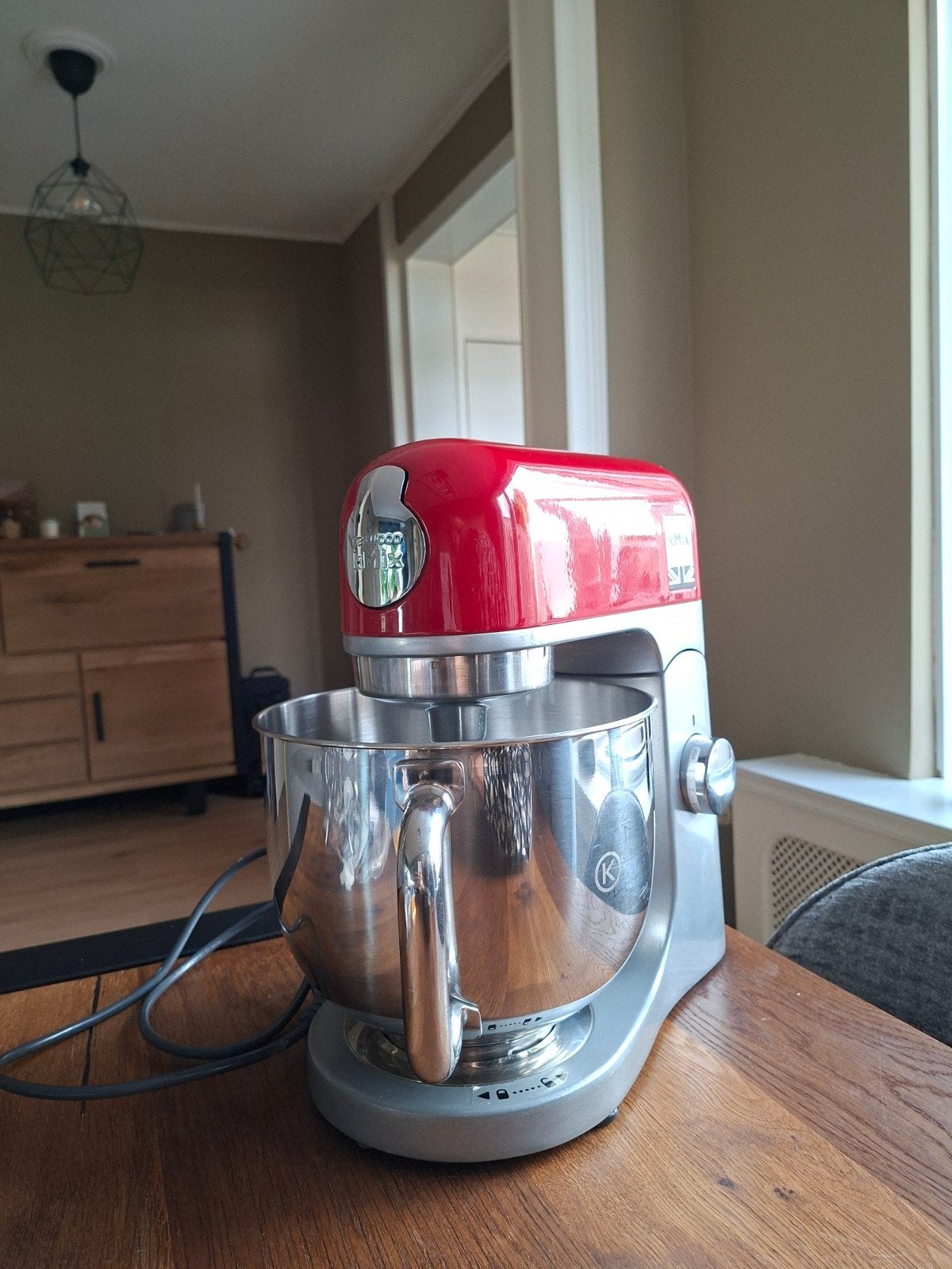 Kenwood kMix KMX750RD Keukenmachine Rood, 4 liter of meer, Ophalen, Gebruikt, 3 snelheden of meer