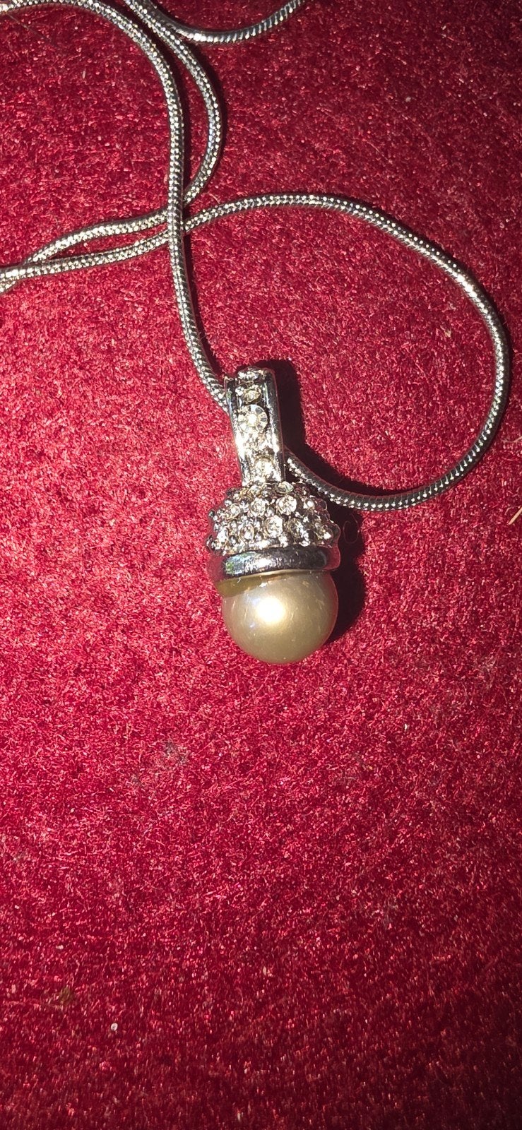 een stylvolle ketting van pelanie.ketting van, Ophalen, Zilver, Overige materialen