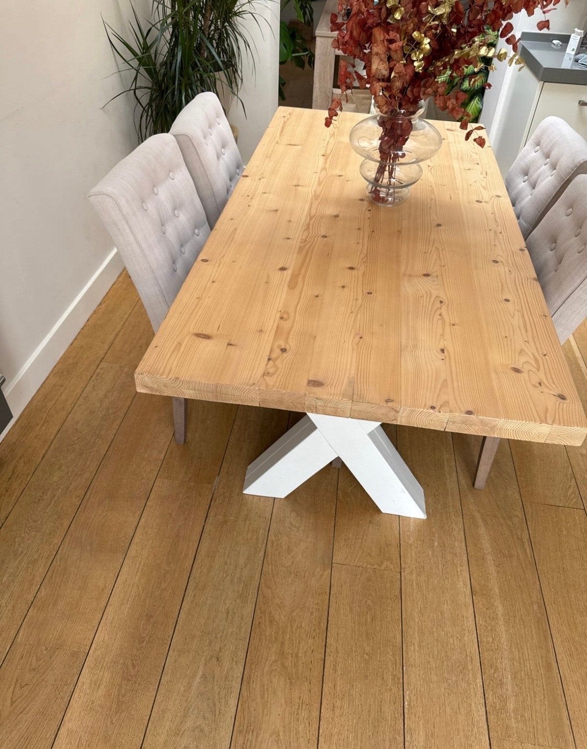 Robuuste eettafel, Zonder stoelen 180*88cm table living room, Huis en Inrichting, Tafels | Eettafels, Gebruikt, 150 tot 200 cm