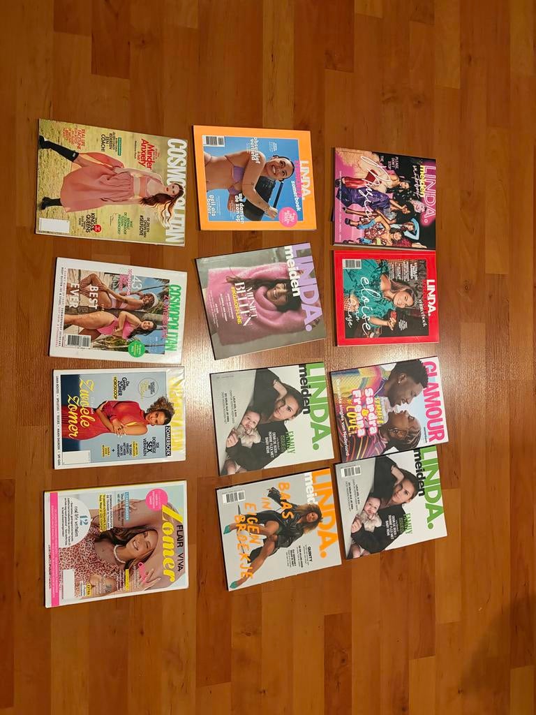 Tijdschriften pakket: LINDA., Glamour, Cosmopolitan, Boeken, Tijdschriften en Kranten, Ophalen of Verzenden, Gelezen, Damesbladen