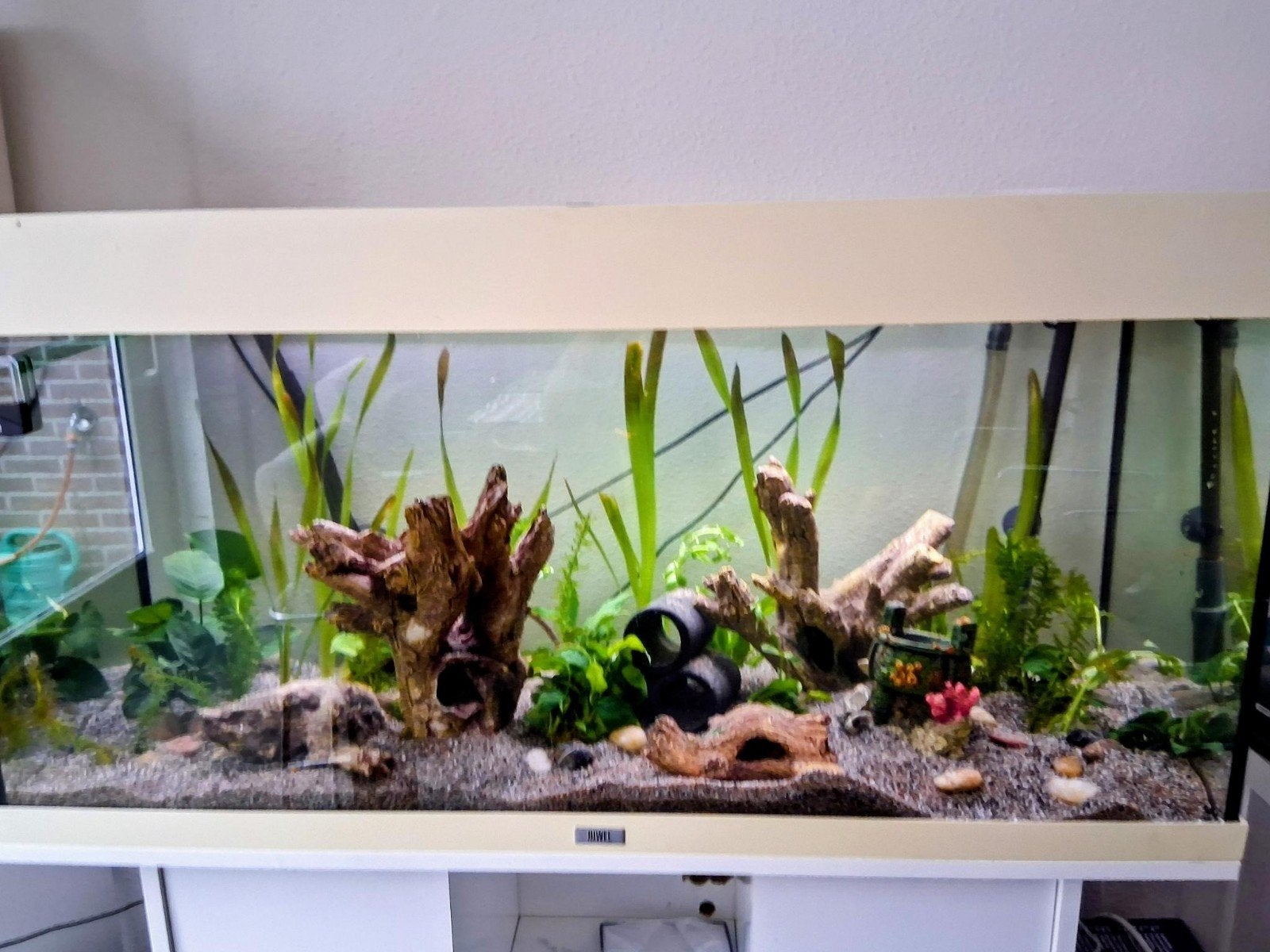 Zo goed als nieuw aquarium met gadgets en toebehoren, Dieren en Toebehoren, Vissen | Aquaria en Toebehoren, Ophalen, Zo goed als nieuw