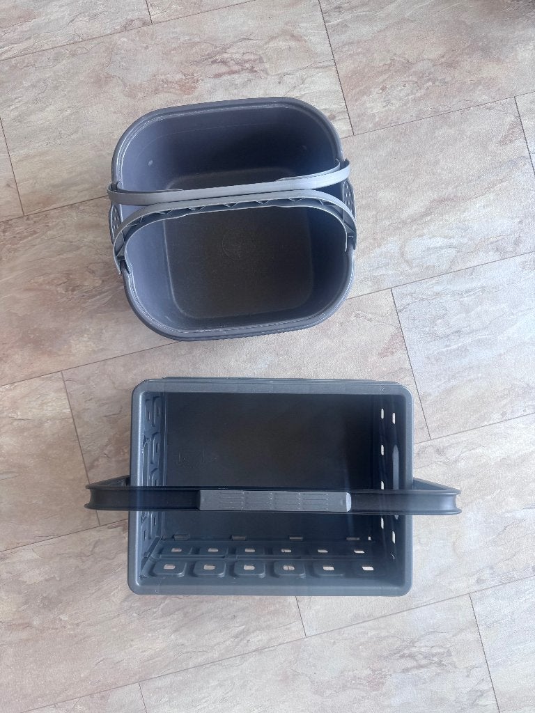 Afwasteil en opvouwbare afwasmand met hengsels., Ophalen, Gebruikt