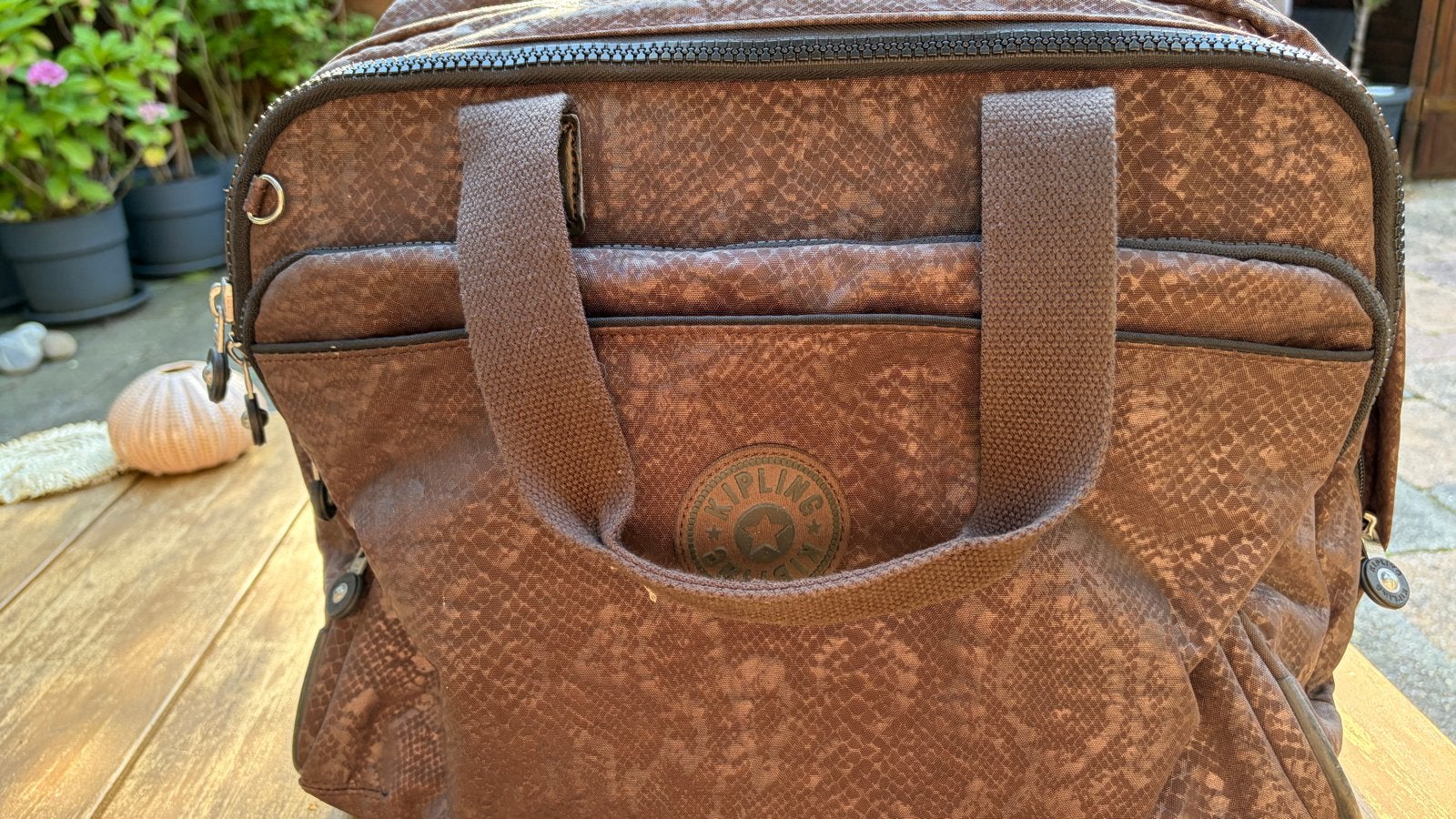 Kipling reistas met wieltjes en uitschuifbare handgreep, Ophalen, 40 tot 60 cm, Gebruikt, 20 tot 30 cm