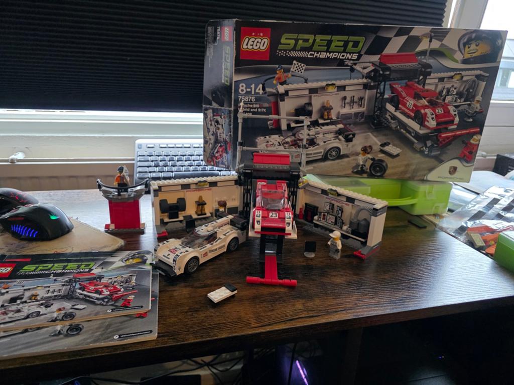 LEGO Speed Champions 75876 Porsche set met doos, Lego, Zo goed als nieuw, Speed Champions, Ophalen of Verzenden