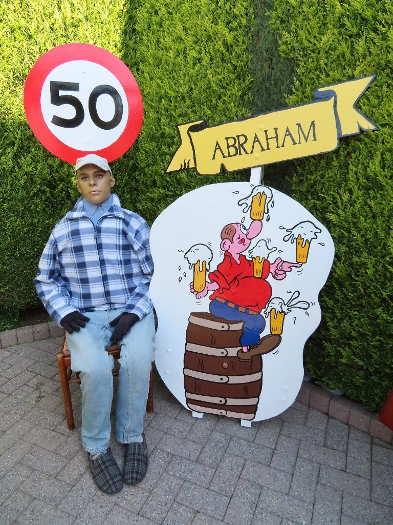 50 Abraham feest set 3 deel uniek voor 50 verjaardag., Ophalen, Nieuw, Abraham of Sarah