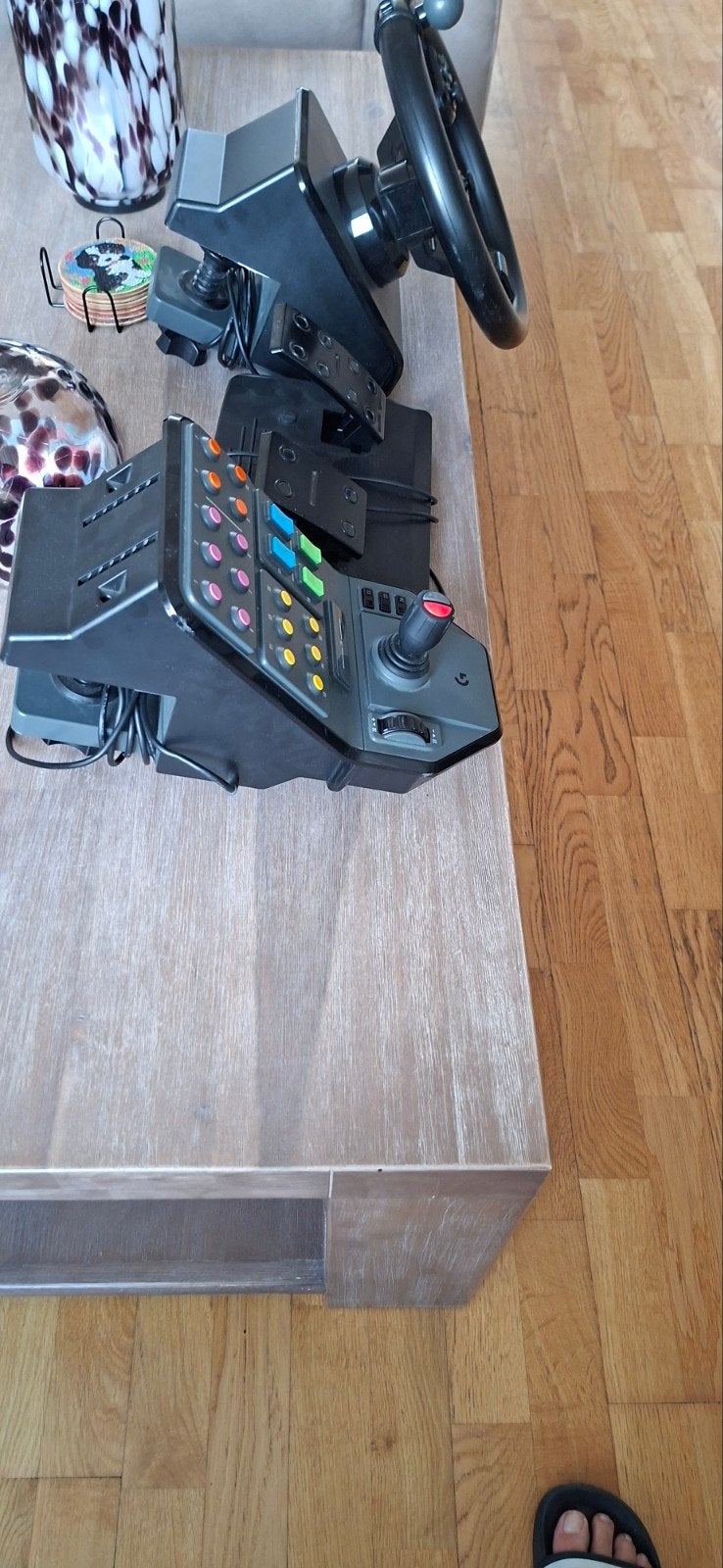 Logitech G Saitek Farm Simulator Controller + Pedalen, Ophalen, Zo goed als nieuw, Direct drive, PC