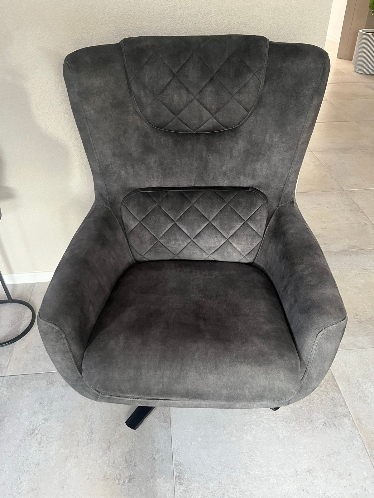 Comfortabele draaibare fauteuil - Zo goed als nieuw, Huis en Inrichting, Ophalen of Verzenden, Zo goed als nieuw, Eén, Stof
