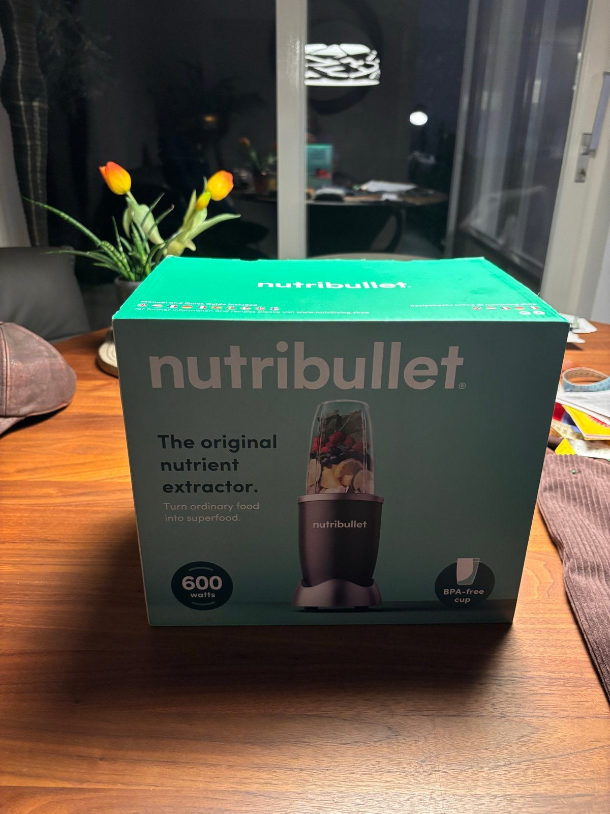 Nutribullet 600 watt 5-delig - Nieuw in doos, Witgoed en Apparatuur, Ophalen, Nieuw, Blender