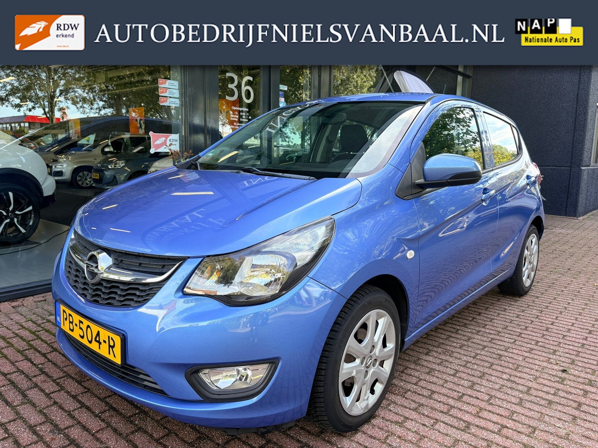 Opel KARL 1.0 ecoFLEX Edition 97Dkm NAP/Airco/Cruise/NL-Auto, Voorwielaandrijving, Stof, Gebruikt, Blauw