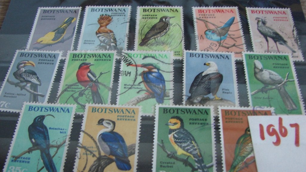 Stokkaartje Botswana  gebruikt, Postzegels en Munten, Postzegels | Volle albums en Verzamelingen, Ophalen of Verzenden, Buitenland