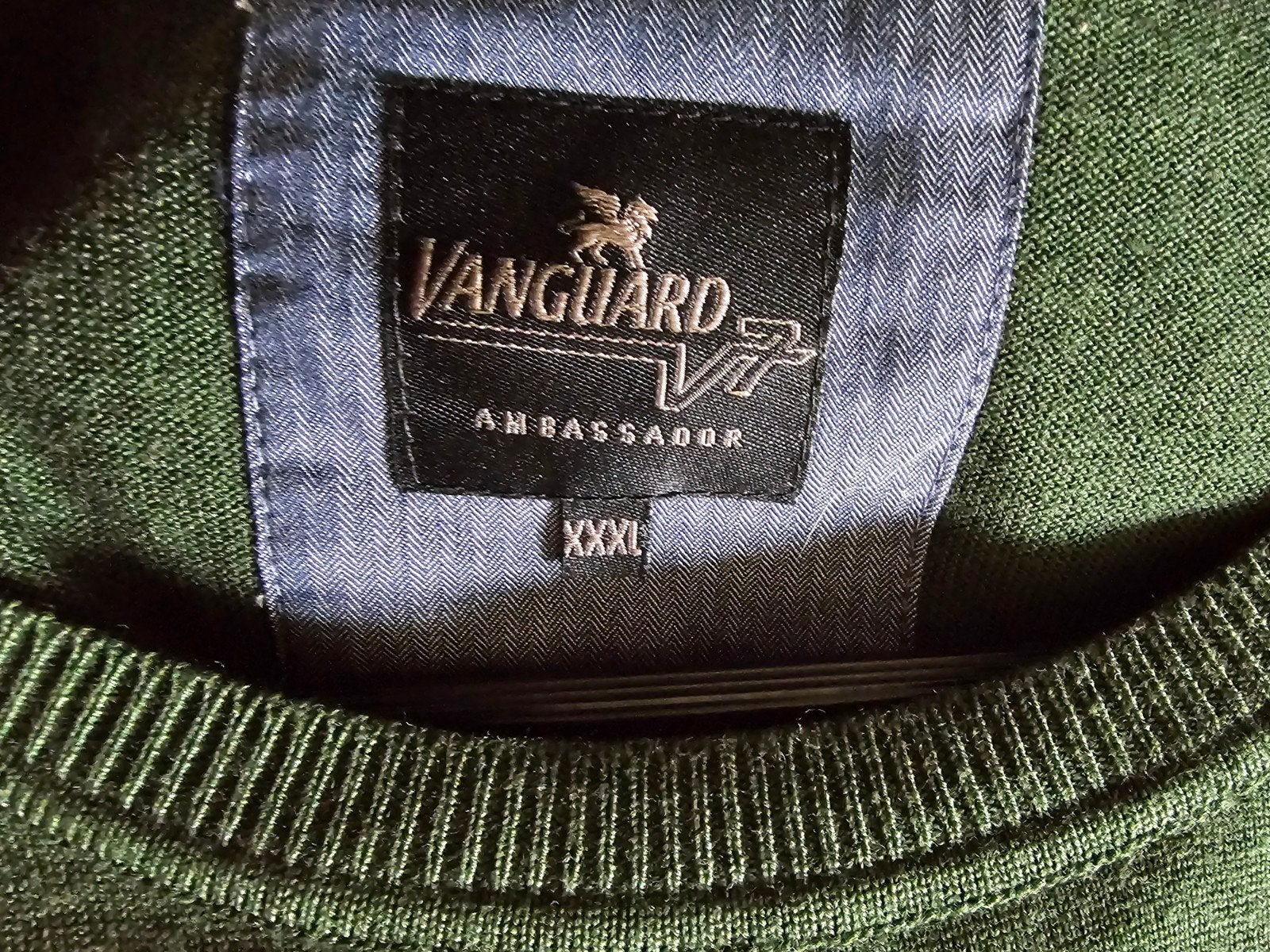 Mooie dunne groene trui Vanguard, model Ambassador xxxl 3xl, Ophalen of Verzenden, Zo goed als nieuw, Groen, Trui of Vest