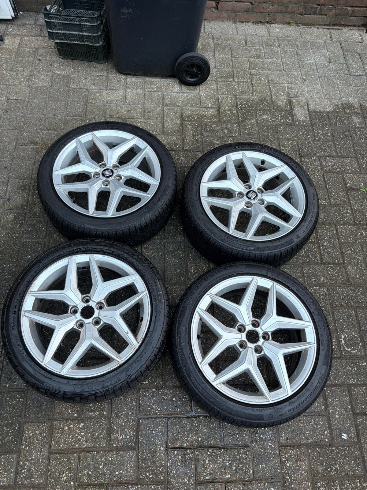 Originele SEAT Leon FR 18 inch velgen 5x112 – 7,5J ET51, Ophalen of Verzenden, Gebruikt
