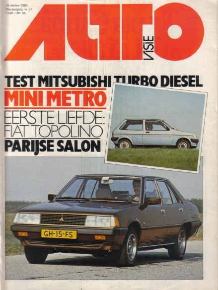 Autovisie 21 1980 : BMW M535i - Mitsubishi Galant - Renault, Ophalen of Verzenden, Gelezen, Algemeen