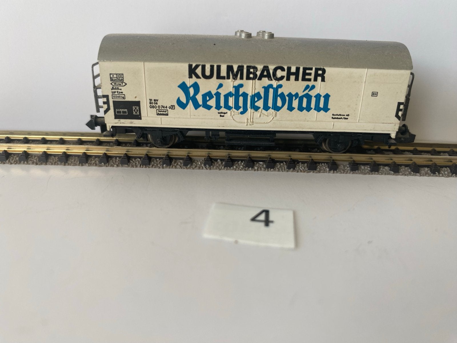 Roco L spoor goederenwagon Kulmbacher Reichelbräu, Gebruikt, Gelijkstroom, Wagon, Ophalen of Verzenden