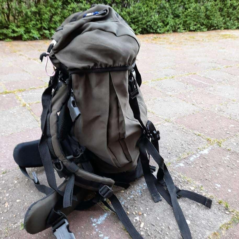 Waterdichte Backpack wandelrugtas, Sieraden, Tassen en Uiterlijk, Ophalen, Gebruikt, Zacht kunststof, 70 cm of meer