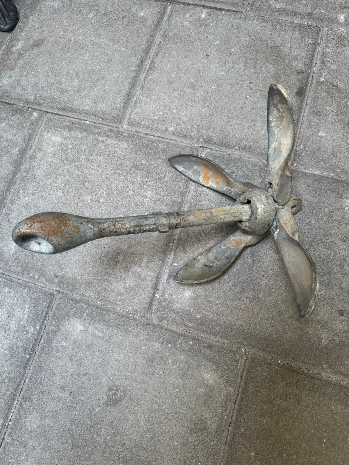 Paraplu anker 3,2kg, Ankeren en Afmeren, Gebruikt, Onbekend, Ophalen of Verzenden