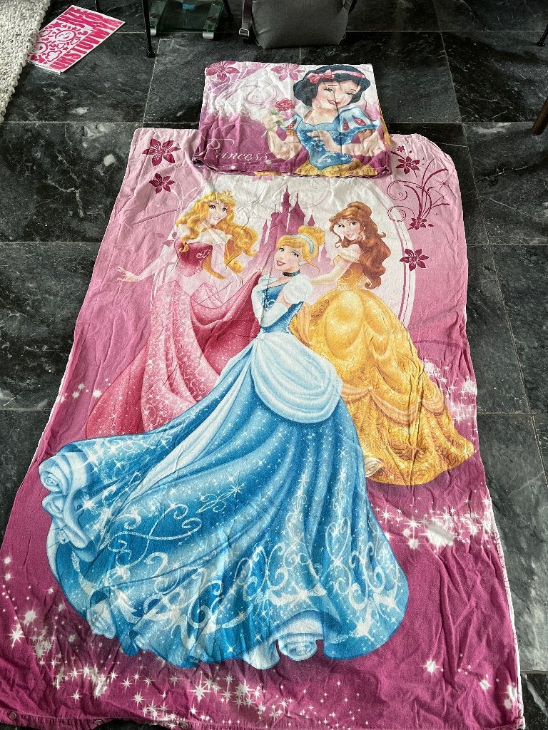 dekbedovertrek Disney prinsessen, Gebruikt, Meisje, Dekbedovertrek, Ophalen of Verzenden