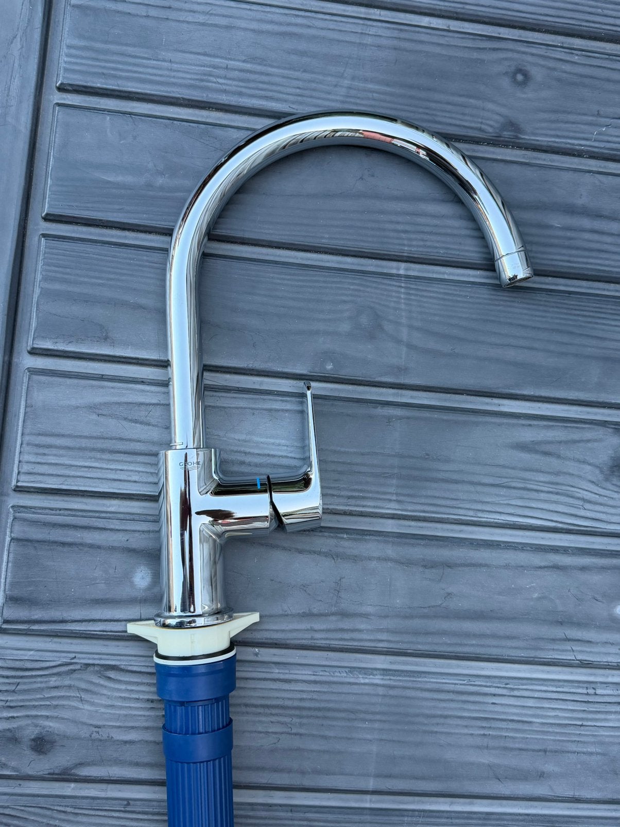 Grohe nette chrome ronde meng kraan, Ophalen of Verzenden, Gebruikt, Chroom, Kraan