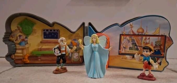 Vintage Mattel speelset Pinokkio, Ophalen of Verzenden, Peter Pan of Pinokkio, Gebruikt, Overige typen
