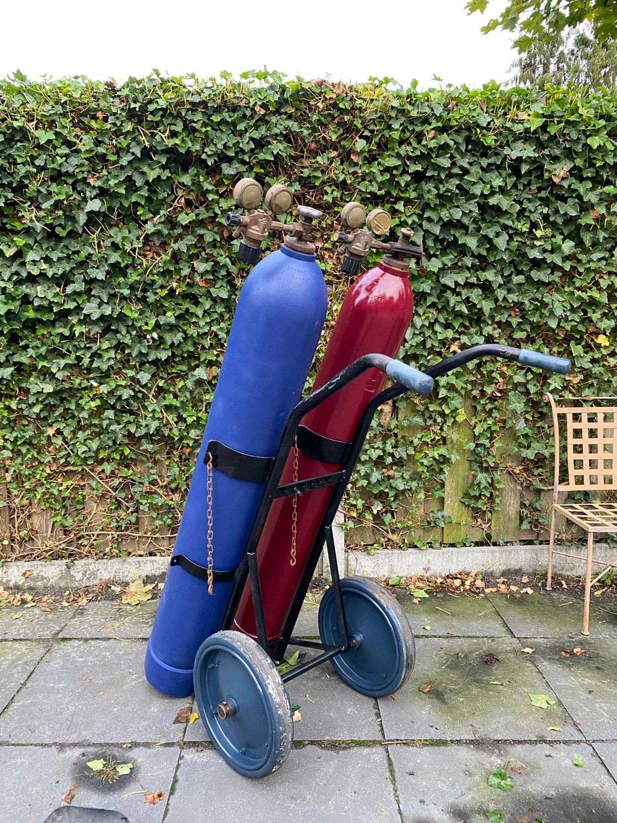 Autogeen Volle complete snijbrander laskar 50 Liter 40 Liter, Doe-het-zelf en Verbouw, Gereedschap | Lasapparaten, Ophalen of Verzenden