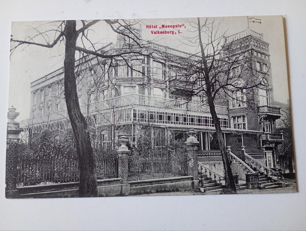 Valkenburg Hotel Monopole 1910, Ophalen of Verzenden, Voor 1920, Gelopen, Limburg