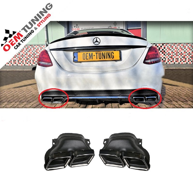 Sierstukken W205 C‑Klasse C63 AMG Style 14‑18 Black