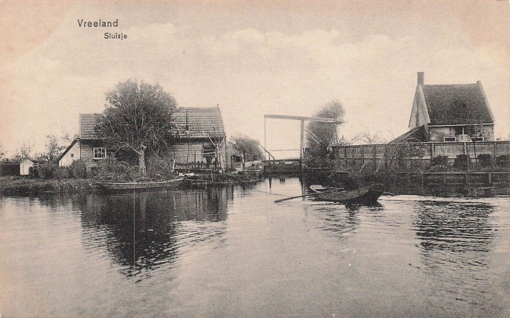JP1025 Vreeland Sluisje ca 1920, Ophalen of Verzenden, Voor 1920, Ongelopen, Zuid-Holland