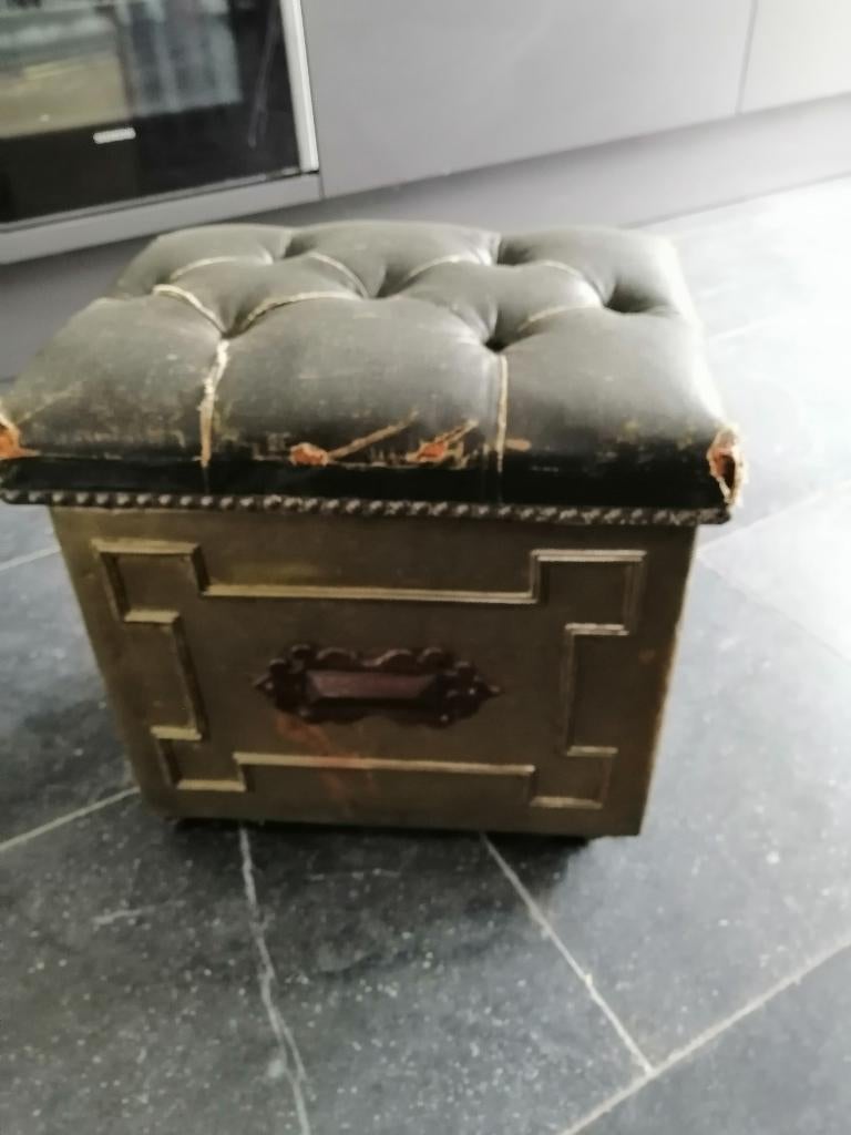 Antieke kolenkist, Ophalen, Minder dan 50 cm, Gebruikt, Minder dan 50 cm
