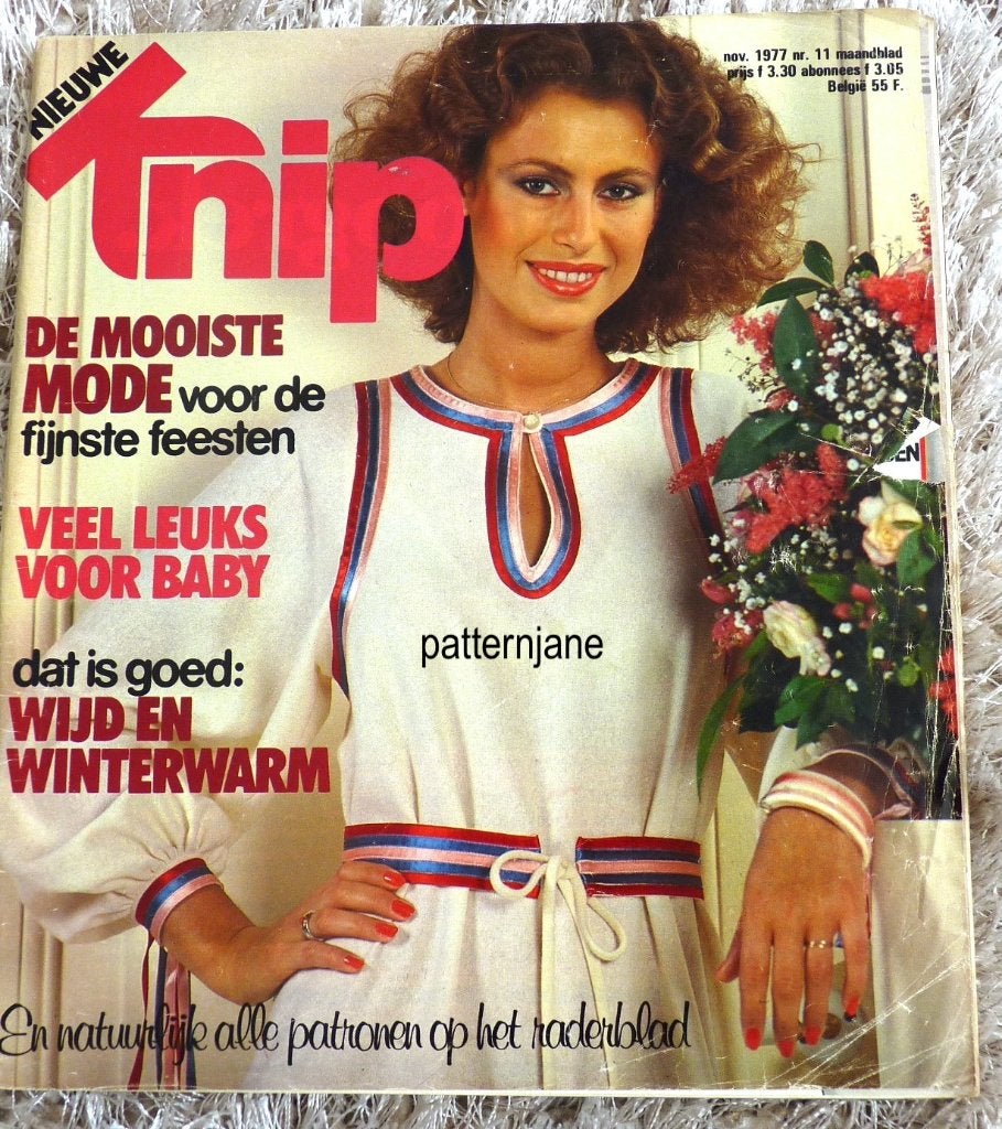2 x Knip - vintage mode patronen - 3/1978 en 11/1977, Verzenden, Vrouw, Knipmode, Overige typen