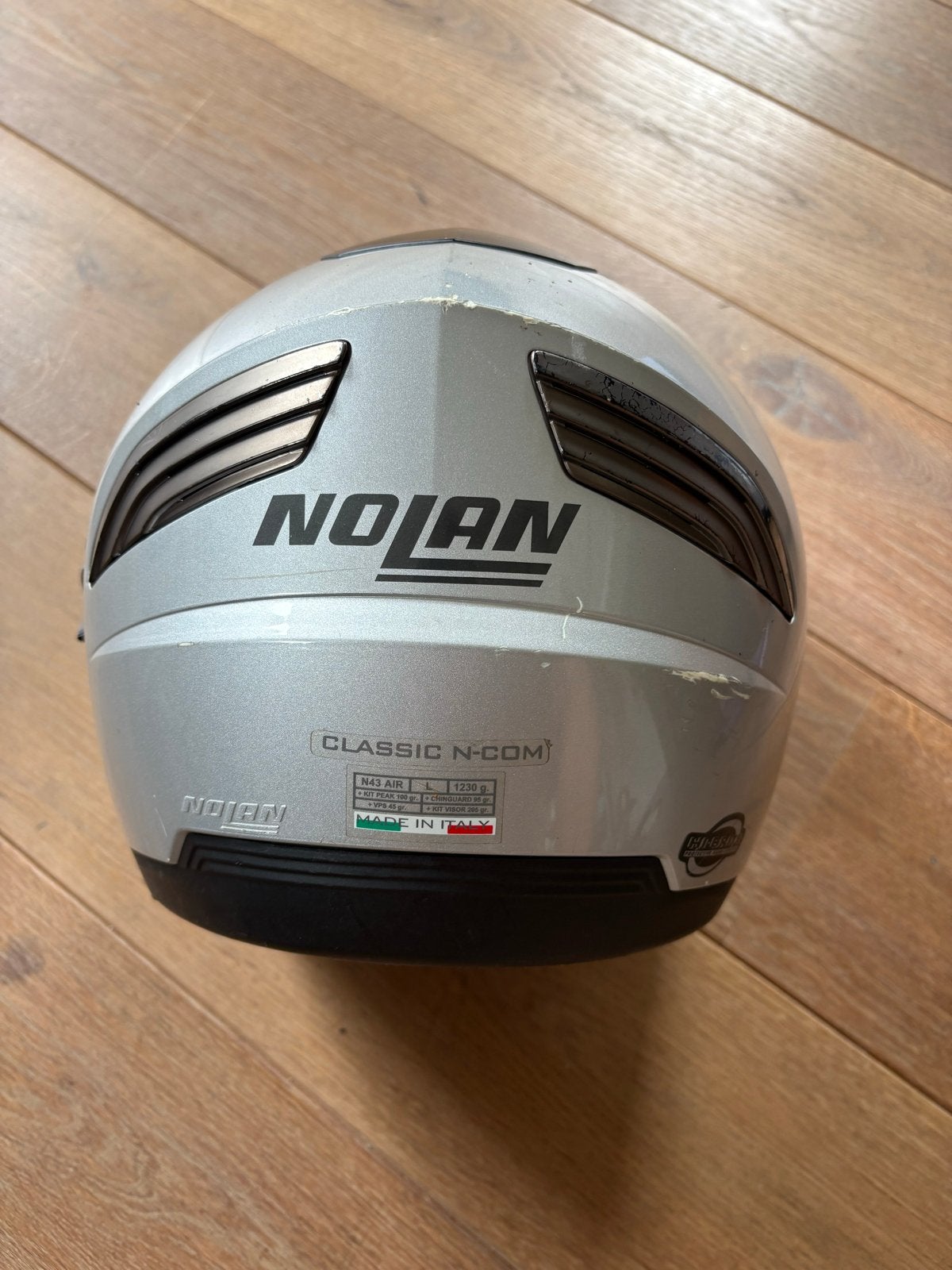 Nolan N43 Air Jethelm - Maat L - Zilver, Motoren, Kleding | Motorhelmen, Ophalen, Heren, Nolan, Jethelm