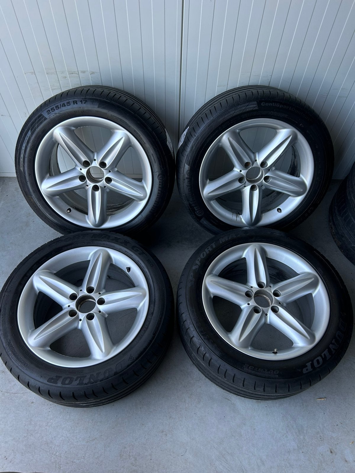 Originele Mercedes SL 55 AMG R230 R231 5x112 17 Inch Zomer, Auto-onderdelen, Banden en Velgen, 255 mm, Banden en Velgen, 17 inch