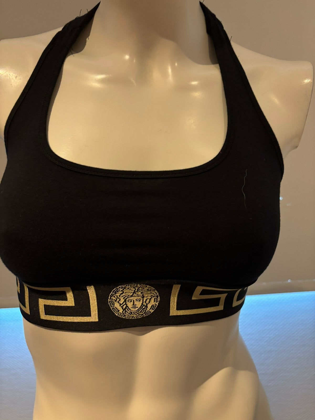 Versace top met medusa maat s, Zwart, Ophalen of Verzenden, Zo goed als nieuw, Maat 36 (S)