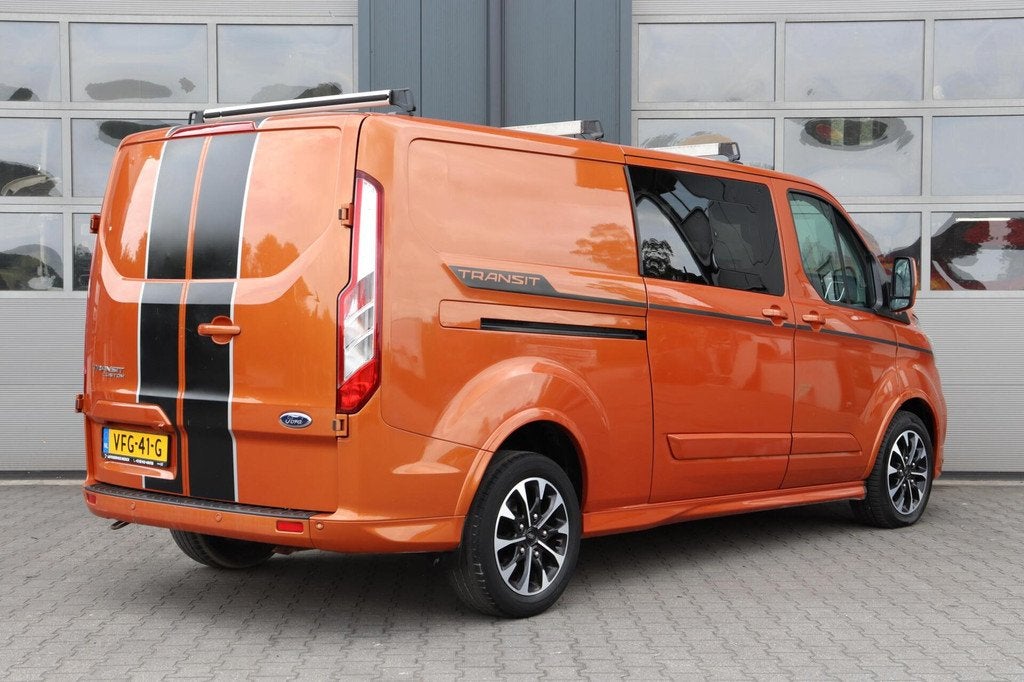 Ford Transit Custom 320 2.0 TDCI L2H1 SPORT l DUBBEL CABINE, Voorwielaandrijving, Stof, 2800 kg, Bedrijf