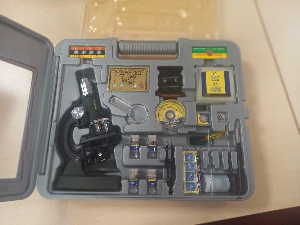 Micro Science Deluxe Microscoop Set - Compleet (rek 3), Ophalen of Verzenden, Zo goed als nieuw