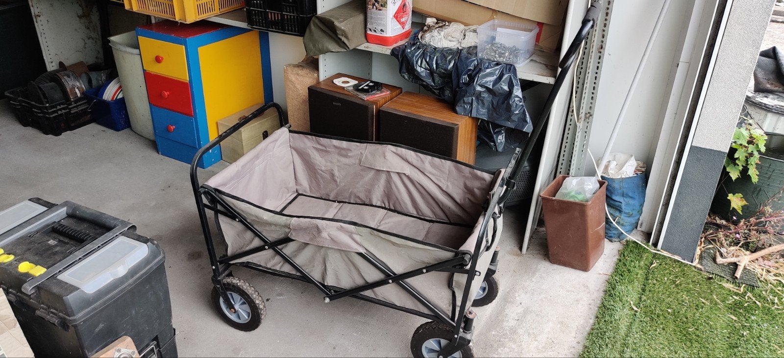 Opvouwbare bolderkar - Handig en compact, Caravans en Kamperen, Ophalen, Opvouwbaar, Gebruikt