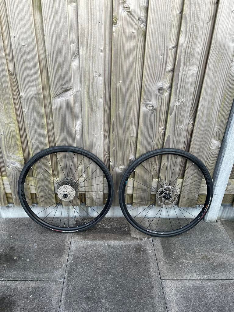 Racebandenset RS+nw schijven&cassette (Shimano Ultegra 11sp), Ophalen, Zo goed als nieuw, Racefiets, Wiel