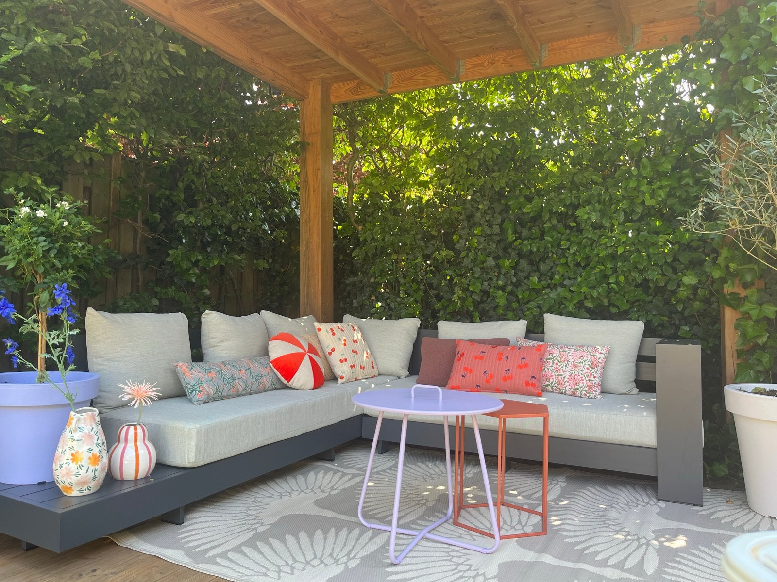 Lounge set 2.50m x 2.45m, Tuin en Terras, Tuinsets en Loungesets, Ophalen, Gebruikt, Meer dan 8 zitplaatsen, Aluminium