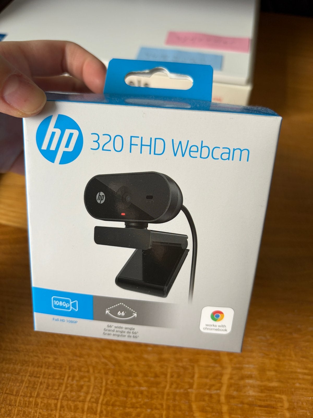 HP 320 FHD Webcam - Full HD - Zwart, Computers en Software, Nieuw, Ophalen of Verzenden, ChromeOS, Monitorclip