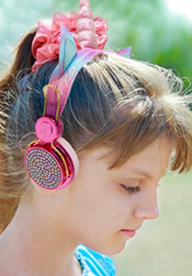 Nieuw eenhoorn koptelefoon voor kinderen - Roze, Roze, Nieuw, Over-ear, Ophalen