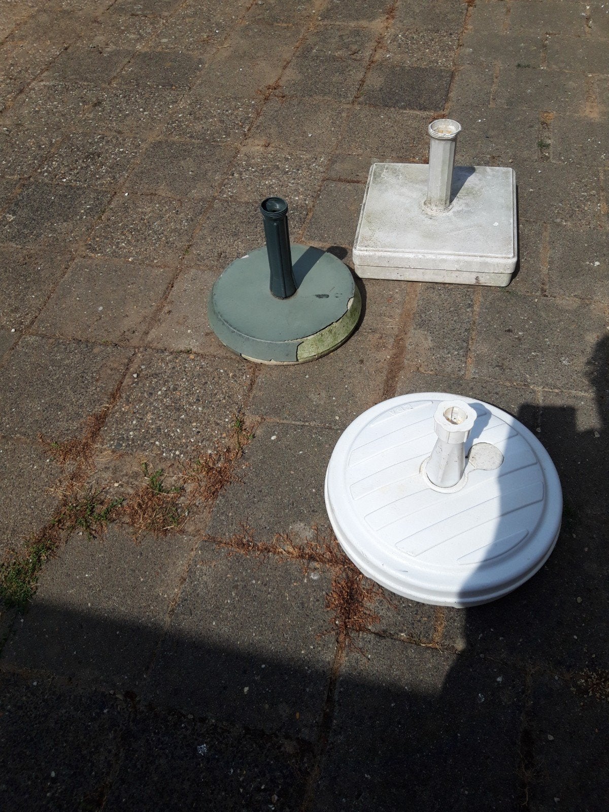 parasol voeten, Ophalen, Gebruikt, Minder dan 1 meter, Parasolvoet