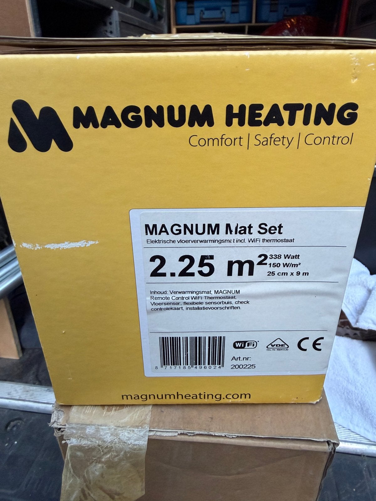 MAGNUM Mat Set elektrische vloerverwarming 2.25 m², Ophalen of Verzenden, Nieuw, Overige typen