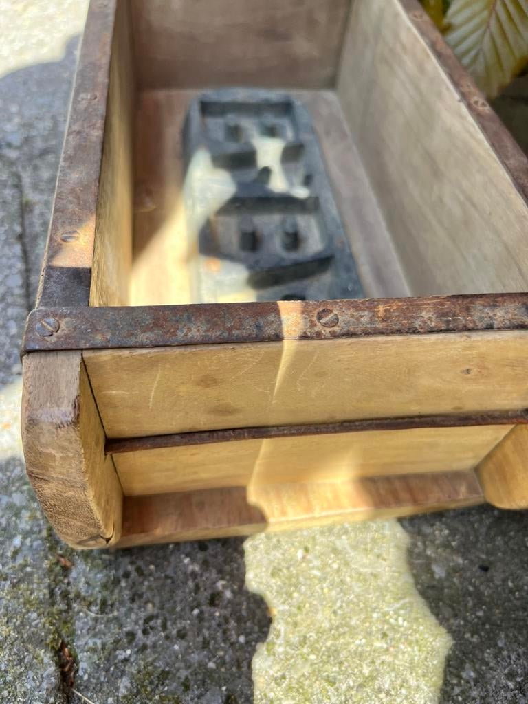 2 x houten letterbak drukbak, Ophalen of Verzenden