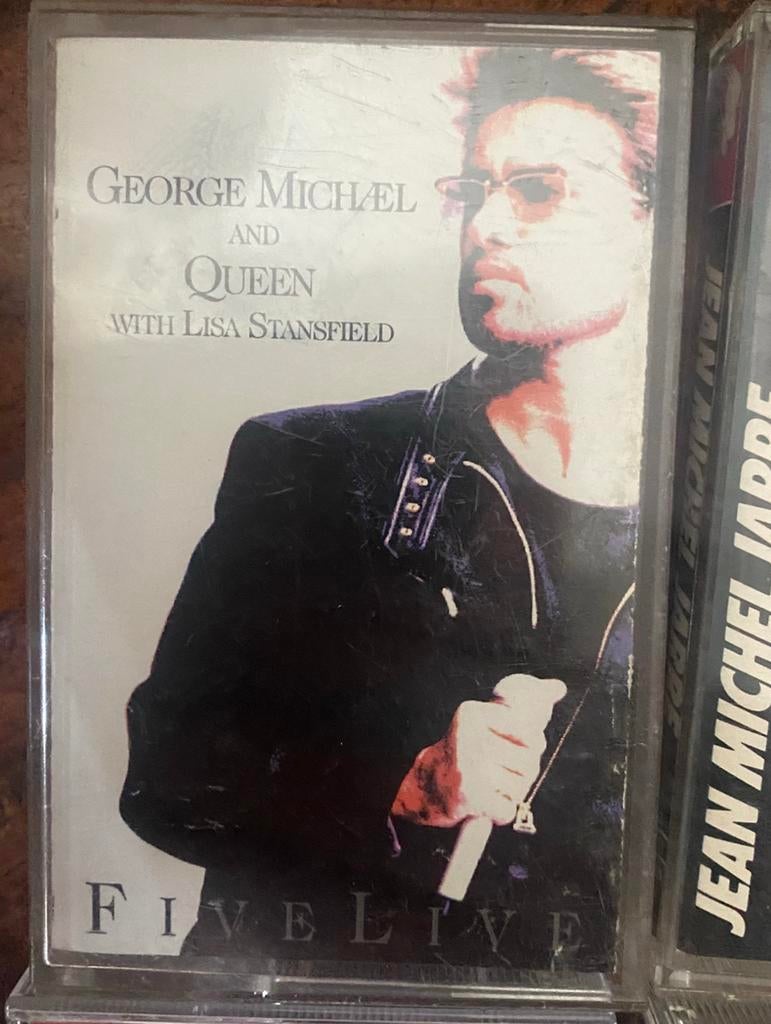 Queen & George Michael cassette 5 live, Cd's en Dvd's, Cassettebandjes, Ophalen of Verzenden, Zo goed als nieuw, Pop, 1 bandje