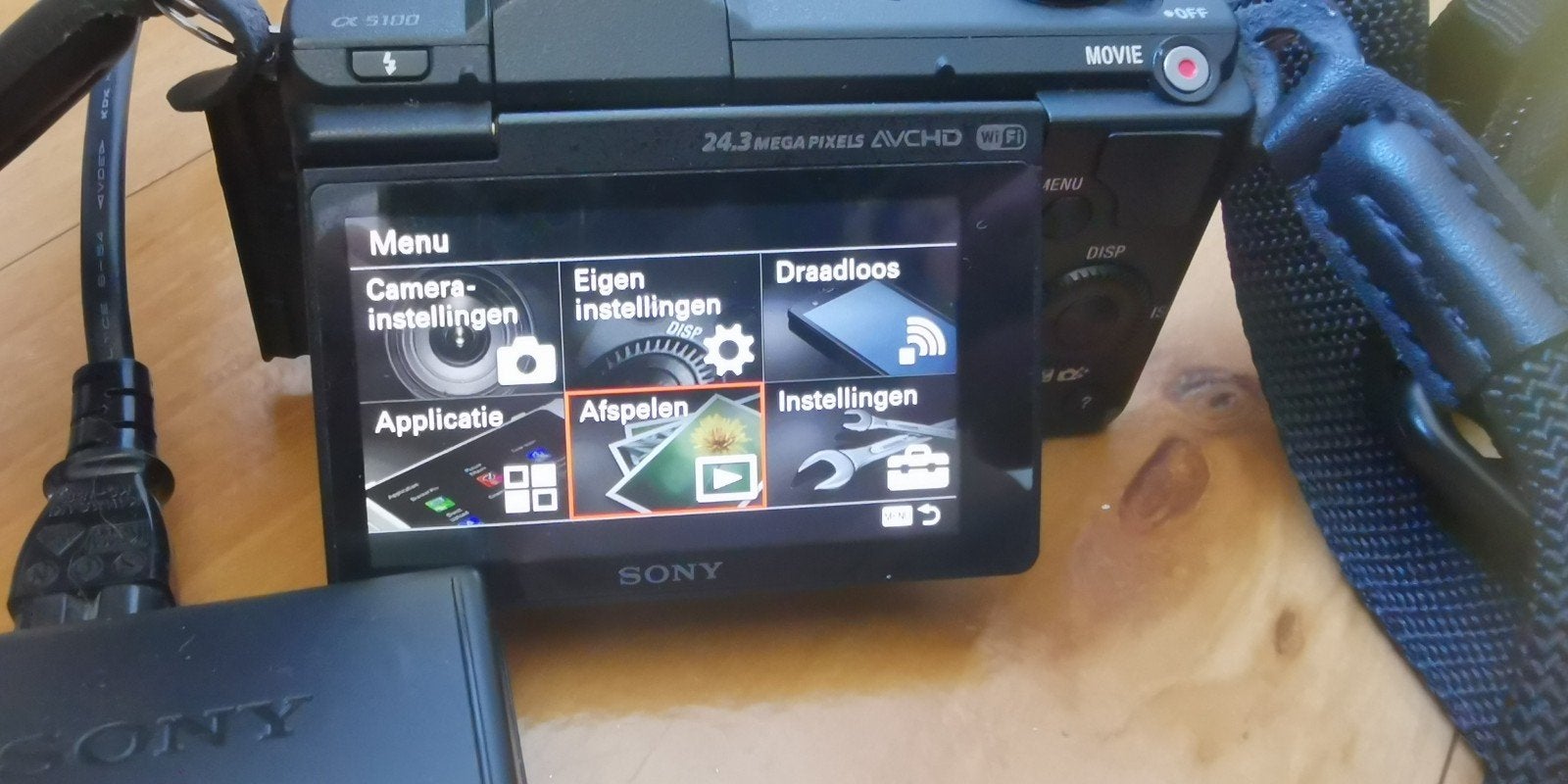Sony A5100 24megapixel, Ophalen, Zo goed als nieuw, Lensdop, 24 megapixels