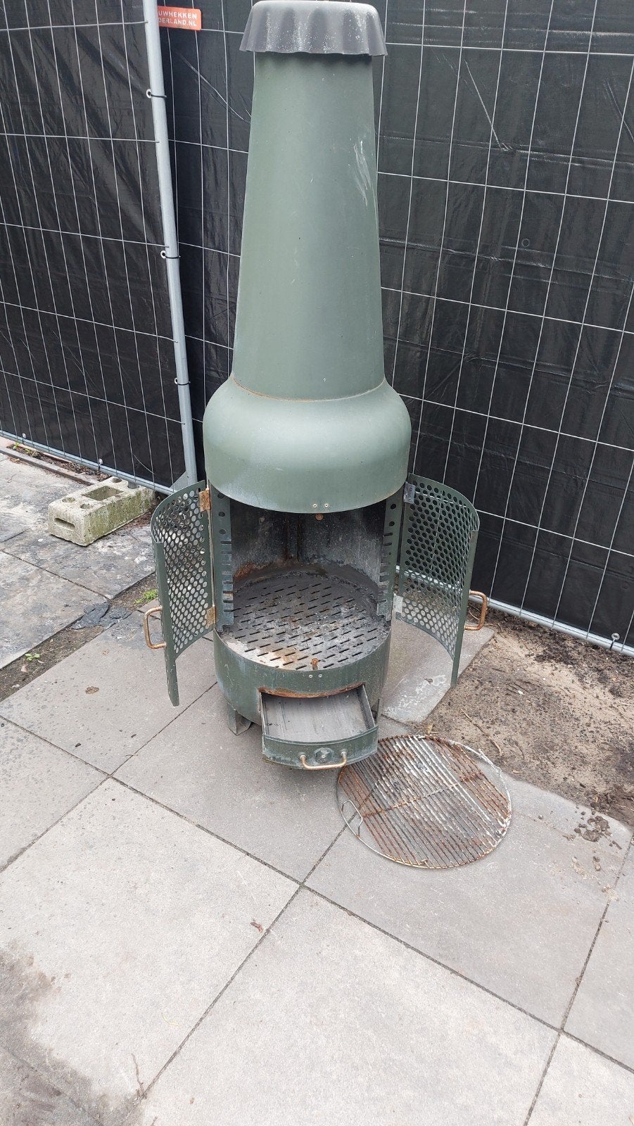 Bierfles kachel/barbecue, Ophalen