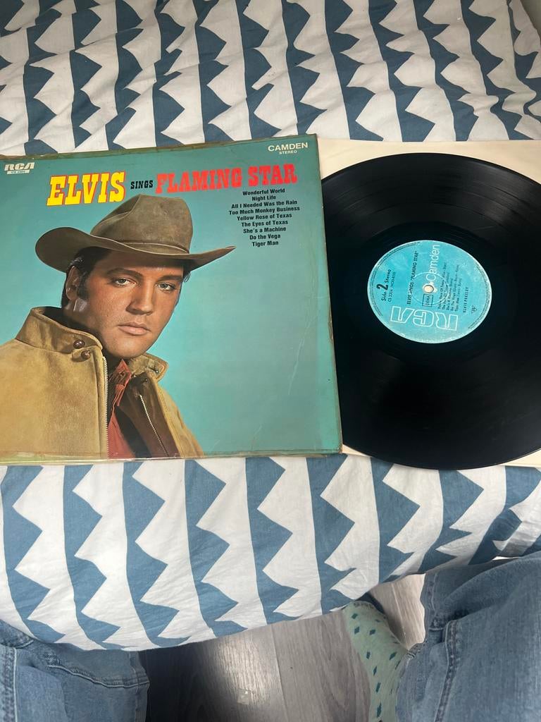 Elvis Presley - Flaming Star LP (Beschadigde hoes), Ophalen of Verzenden, Gebruikt, 12 inch