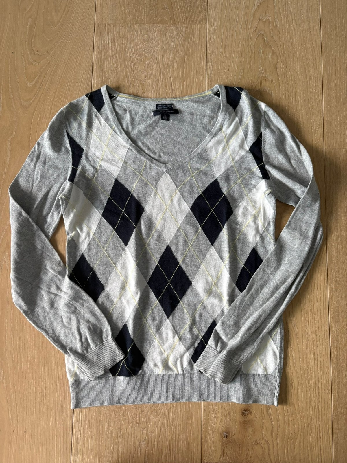 Tommy hilfiger trui dames grijs maag M, Kleding | Dames, Verzenden, Zo goed als nieuw, Maat 38/40 (M), Grijs