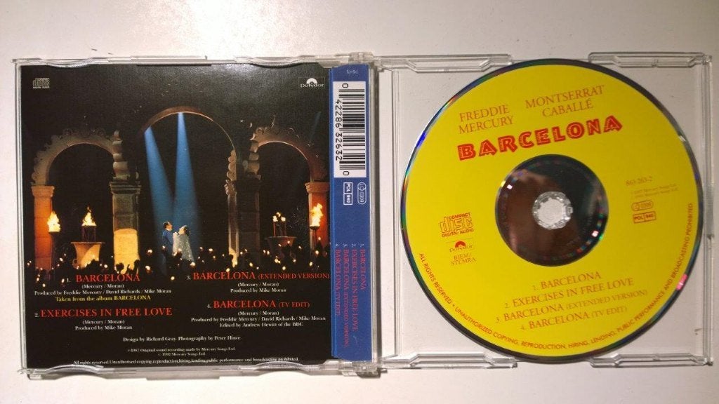 Freddie Mercury & Montserrat Caballé - Barcelona (CD Single), Ophalen of Verzenden, Zo goed als nieuw, Pop