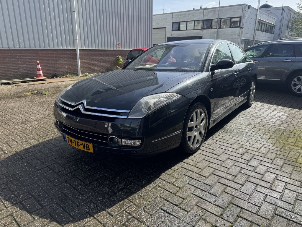 Citroën C6 3.0 V6 Exclusive (bj 2006, automaat), Auto's, Citroën, Gebruikt, C6, Zilver of Grijs, 6 cilinders