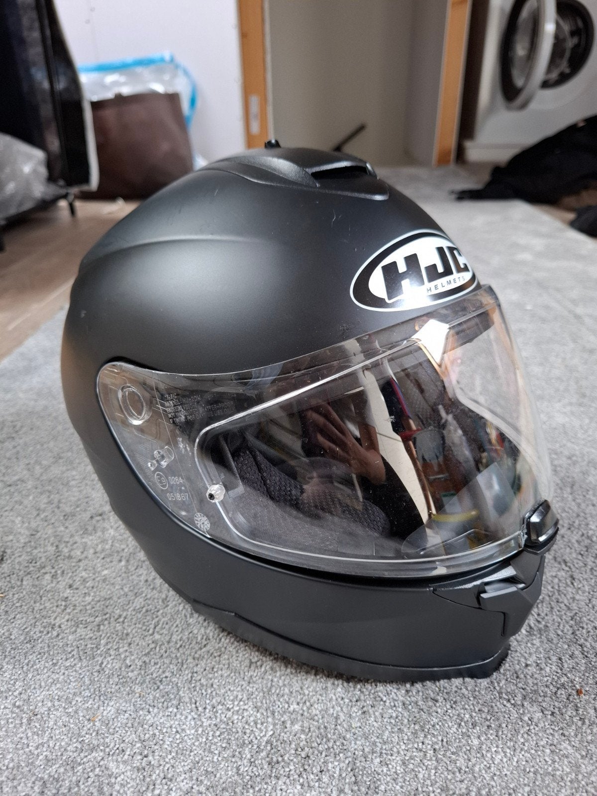 HJC C70 Integraalhelm - Zo goed als nieuw, Motoren, Dames, HJC, Ophalen of Verzenden, Integraalhelm